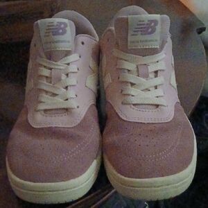 New Balance Pink and Cream Women's Sneakers